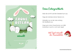 Ostermalvorlagen für Kinder von Feuerlino - kostenlos herunterladen und ausdrucken